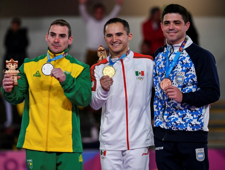 El podio de anillas de los Juegos Panamericanos de Lima 2019