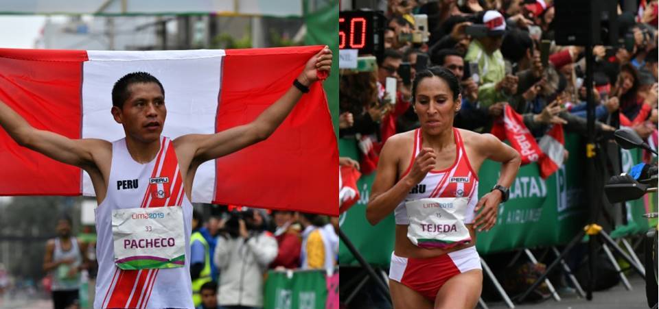Perú de fiesta: Christhian Pacheco y Gladys Tejeda, oro en el Maratón