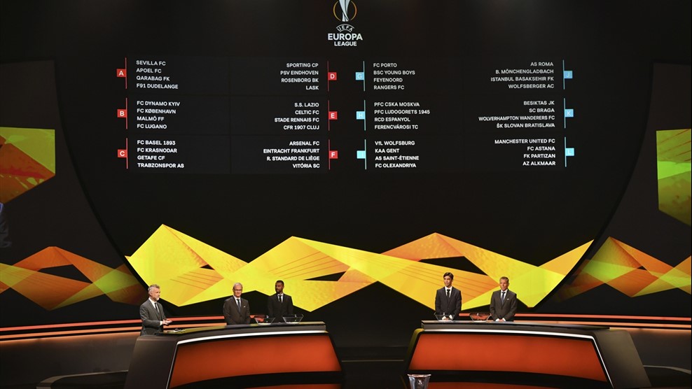 Sorteado la fase de grupos de la UEFA Europa League