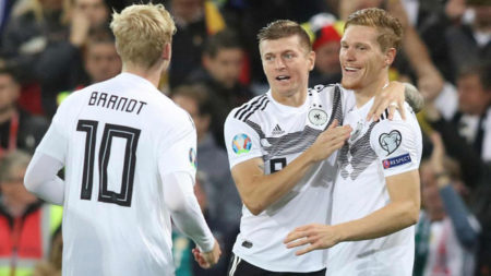 Alemania volvió a sonreír luego de caer la semana pasada ante Holanda. Foto AFP