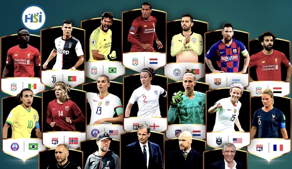 Listos los nominados al Globe Soccer Awards 2019