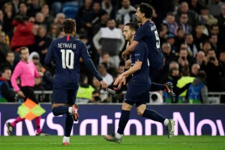 PSG empató el partido en tres minutos en el Santiago Bernabéu. Foto AFP