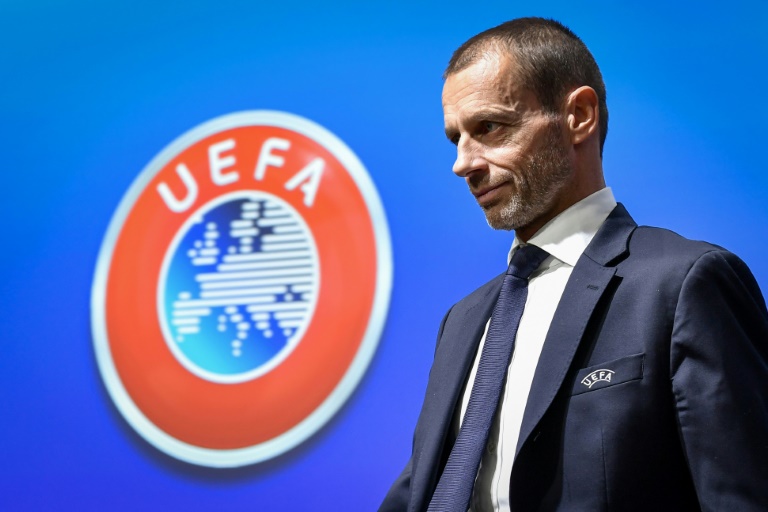 El presidente de la UEFA, Aleksander Ceferin. Foto AFP
