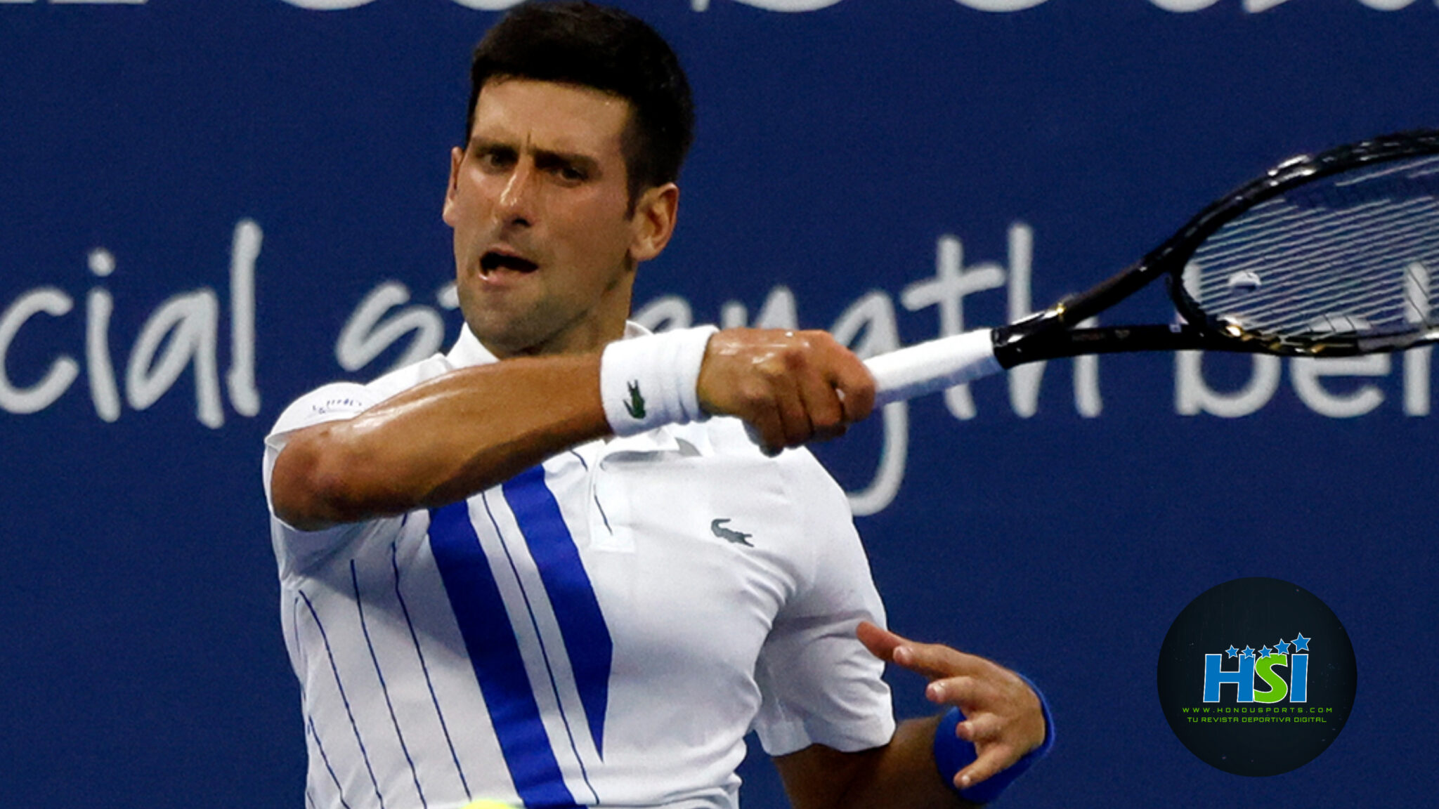Novak Djokovic gana en dos sets. Foto ESPN