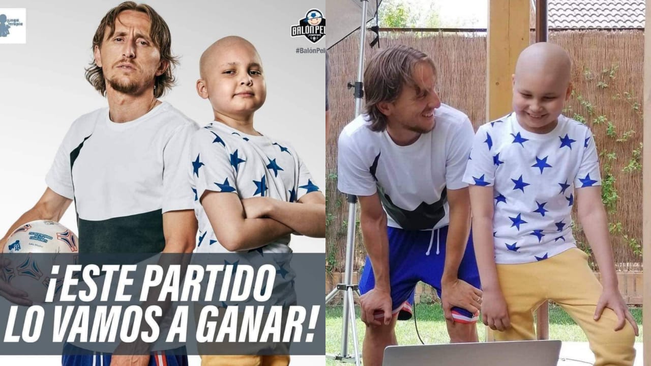 Hondureño Jorge Carranza compartió con Modric en campaña de niños con cáncer