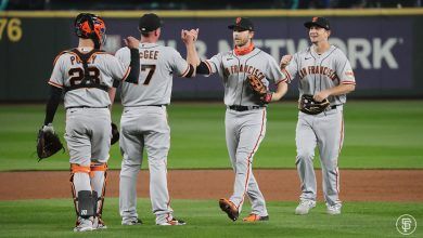 Mauricio Dubón con hit en primera victoria de los Giants