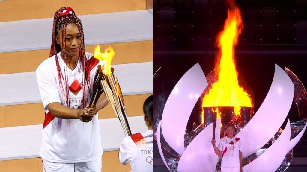 Naomi Osaka enciende el pebetero e inaugura los Juegos Olímpicos de Tokio
