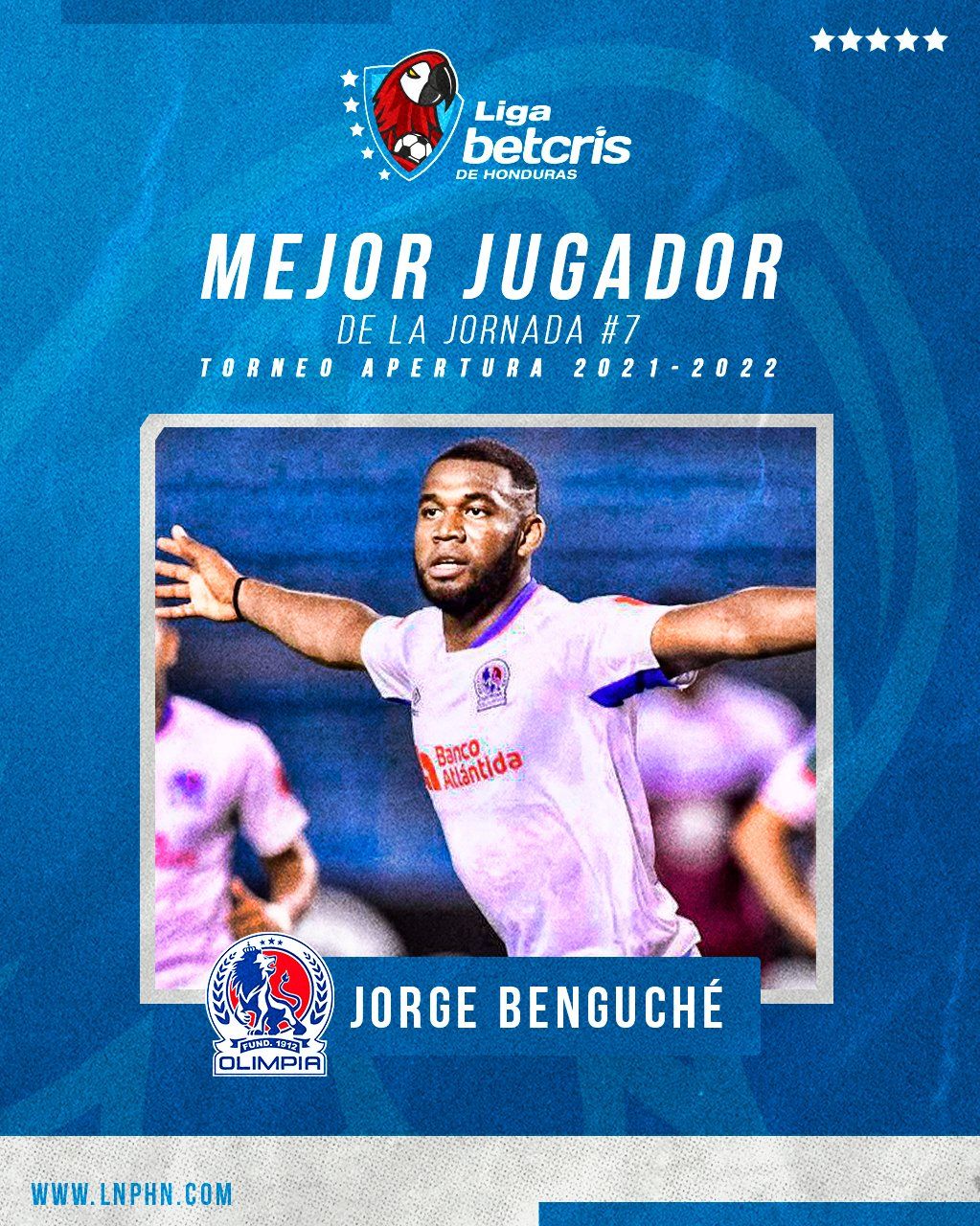 Liga Betcris elige a Benguché como MVP de la jornada siete