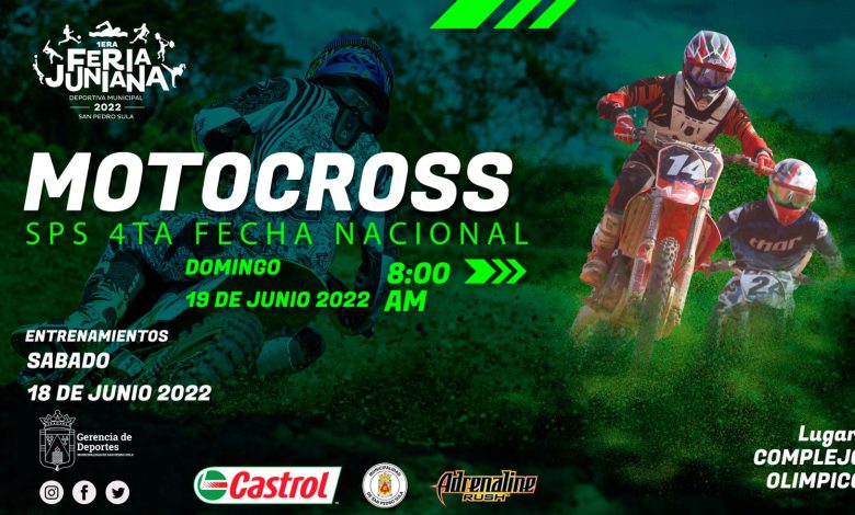 Se viene la cuarta fecha del Motocross en el marco de la Feria Juniana