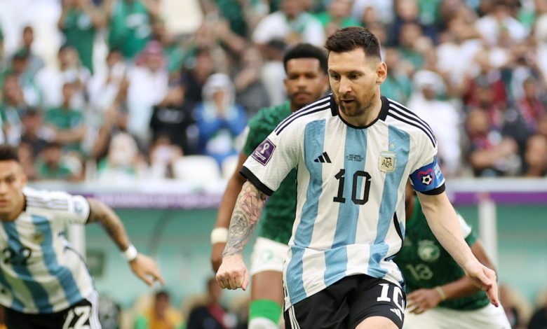 Lionel Messi abre el marcador para Argentina ante Arabia Saudita