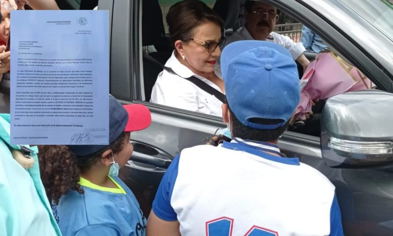 Piden ayuda a Presidenta Castro para estadio béisbol en Juticalpa