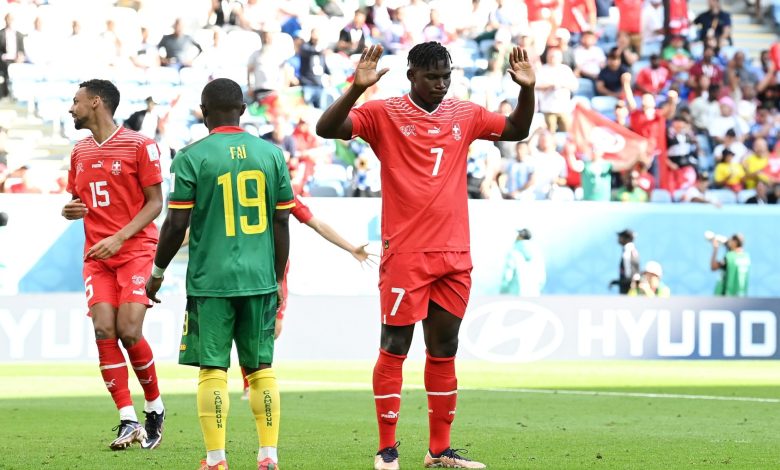 Suiza logra triunfo ante Camerún en su arranque mundialista