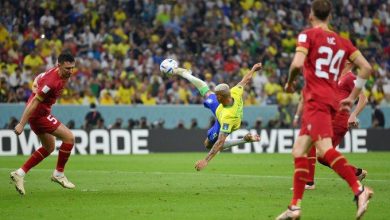 Brasil con una genialidad de Richarlison vence a Serbia en su estreno de Catar 2022