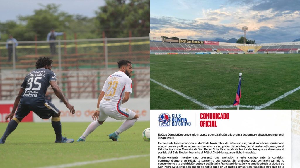 Oficial: La final de vuelta entre Olimpia y Motagua se jugará en La Ceiba
