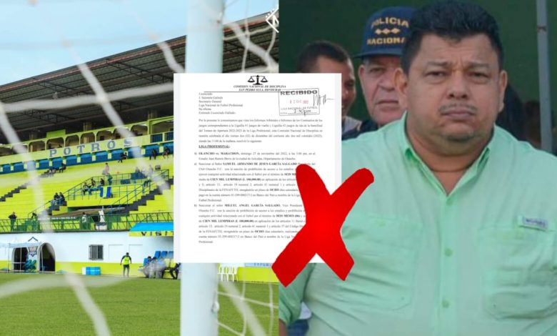 Leves castigos al Olancho FC tras agresiones en el repechaje