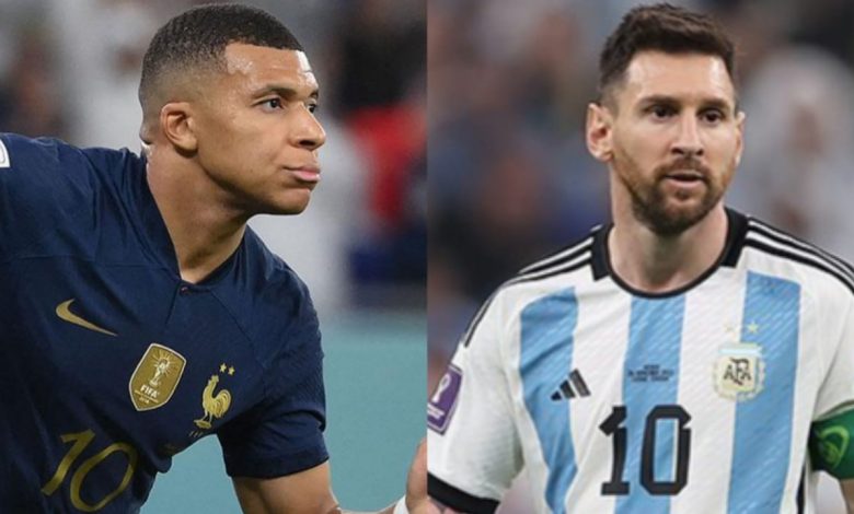 Messi y Mbappé en el ataque del 11 de Catar 2022