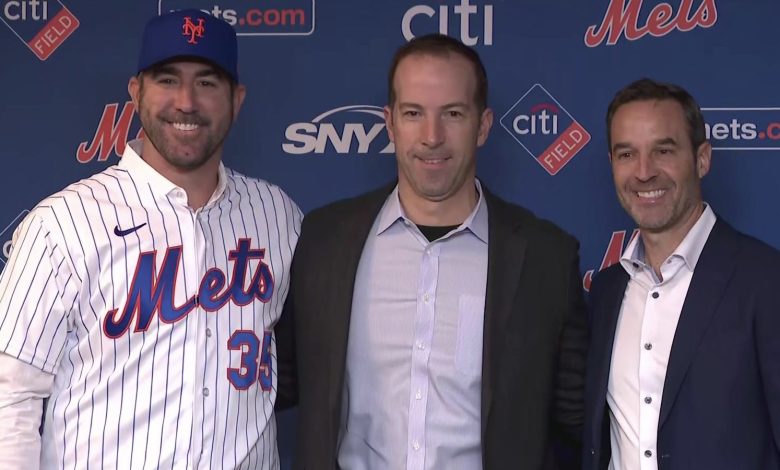 Justin Verlander es presentado por los Mets de Nueva York