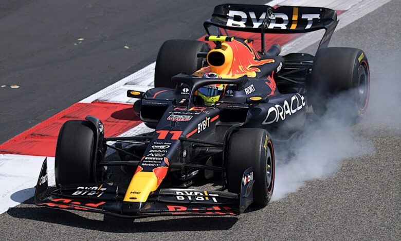 "Checo" Pérez el más rápido en Bahréin para cerrar pretemporada de la F1