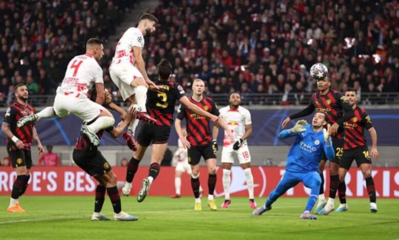 RB Leipzig y Manchester City empatan en la ida de octavos de la Champions League