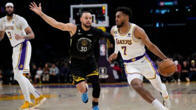 NBA: LA Lakers encanastan a los Warriors de Curry