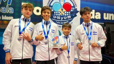 Honduras U15 varonil, bronce en el Centroamericano y México de Tenis de Mesa