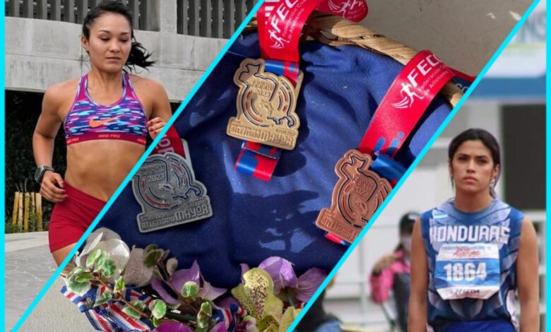 Yessica Espinal y Kendi Rosales, plata y bronce en CA de Atletismo