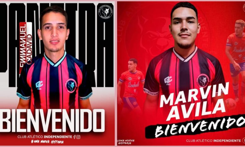Atlético Independiente ficha a Emmanuel Cadavid y a Marvin Ávila