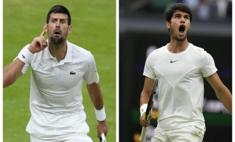 Novak Djokovic y Carlos Alcaraz: gran final de Wimbledon