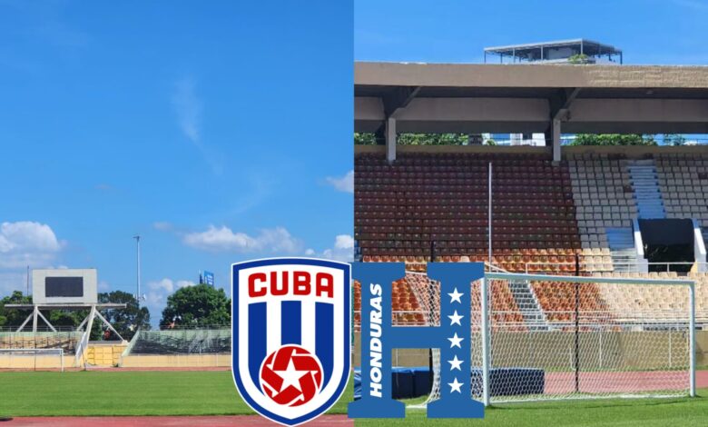 Así luce el Estadio Félix Sánchez donde jugarán Cuba y Honduras