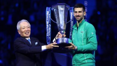 Novak Djokovic, rey del tenis mundial, vence a Sinner en Turín