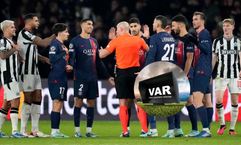 UEFA retira al juez de VAR tras polémico penal de Mbappé en el PSG-Newcastle