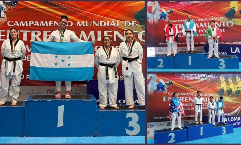Delegación taekwondo con buena cosecha de medallas en México