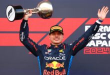 Verstappen supera a "Checo" para doblete de Red Bull en Japón