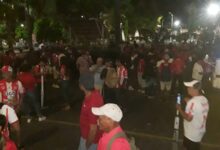 18 buses salen de La Ceiba a apoyar al Rojo mas Amado de Honduras