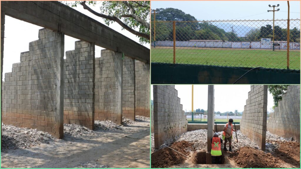 El estadio Domingo Ortega de Quimistán está siendo remozado