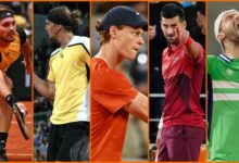 Sinner, Zverev y "Nole" con sustos, Tsitsipas, fácil en 'Garros'