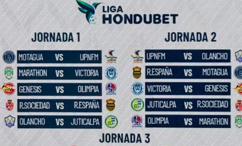 Liga HonduBet reveló calendario del Torneo de Apertura 2024